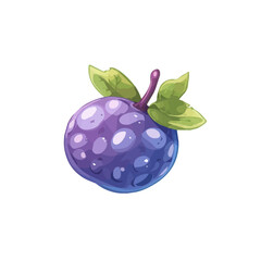  Simple flat 2D icon blueberry isolated on a transparent background, vector, flat design, animation design, vector, flat design, animation design, simple flat 2D icon, minimalist design
