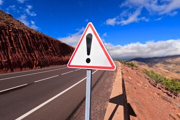 Triangle Danger Ahead Road Sign © Oualid