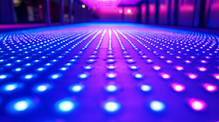 Blue and Purple LED Lights Abstract Background