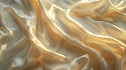 Obraz premium Crumpled silk cloth, creating soft shadows and highlights