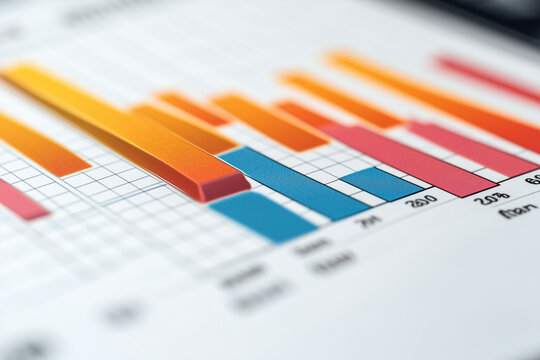 Bar graph of keyword performance over time, highlighting high-performing and low-performing keywords.