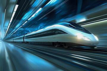 Fototapeta premium High speed trains in motion