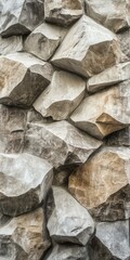 Close-Up of a Stone Wall Texture - Architectural Detail