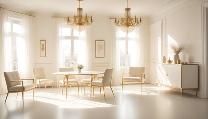 Photo interior modern design room 3d illustration