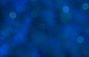 Glittering Defocused Lights Abstract Background. Defocused Blue Lights Over Dark blue Background. EPS 10