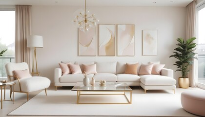 Photo interior modern design room 3d illustration
