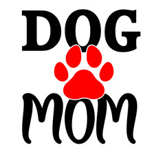 Dog mom text. Happy Mother's Day background