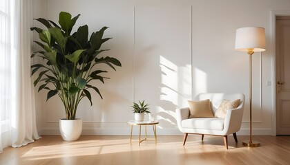 Photo interior modern design room 3d illustration