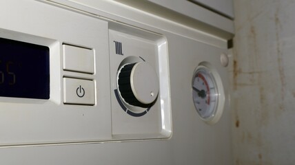 Small to Medium Combi Boiler heating system found in typical family home in Italy The free market energy costs are increasing putting financial on families.