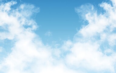 Subtle gradient sky with abstract, misty clouds, ideal for a tranquil and artistic atmosphere