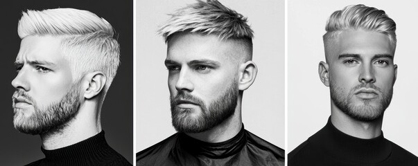 Textured men s hairstyle with wispy layers, highlighting trendy cuts and refined grooming for a bold appearance