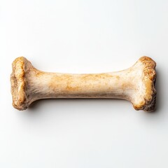 A dog chew toy shaped like a bone, designed for pet play and dental health.