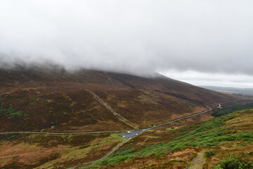 Cloudy above Knockmealdown Mountains, border of Co. Tipperary and Co. Waterford, Ireland