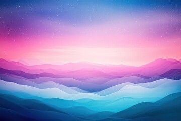 Layers of pastel light waves softly transitioning over a night sky filled with stars, Dreamlike, Fantasy, Soft Glow, Calm Atmosphere