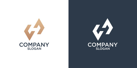 collection of letter c abstract monogram logo design vector