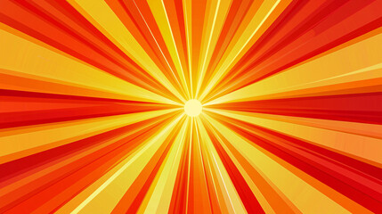 Sunburst Symphony: A Geometric Pattern of Orange and Yellow Beams