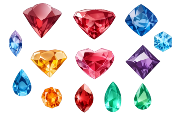 Collection_of_various_polished_gemstones for graphic design resource