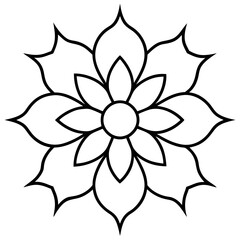 Traditional Mandala Art Vector Icons - Intricate Line Art Collection