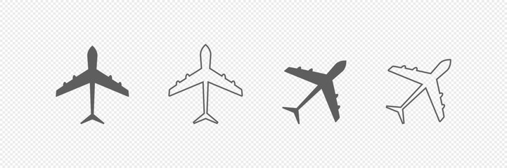 Aircraft icon vector set. Airplane illustration sign collection. Plane symbol or logo.