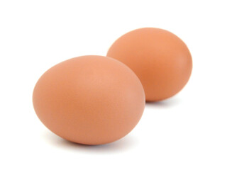 Eggs isolated on white background
