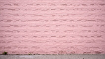 Pastel pink weathered brick wall urban vintage vibe