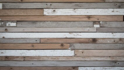 Rustic reclaimed wood wall with varied tones and textures
