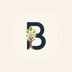 A logo that focuses on the first letter B of the brand name,