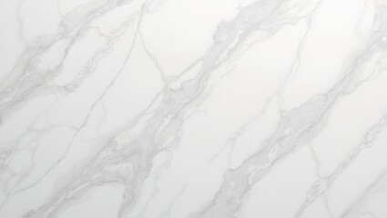 Luxurious white marble floor with gray veins