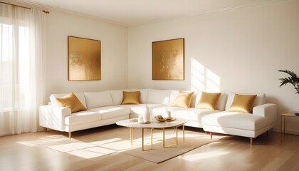 Fototapeta premium Photo interior modern design room 3d illustration