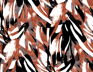 Suitable for new season digital pattern vibrant colors dress
