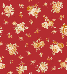 Amazing seamless floral pattern with brightly colored flowers.
