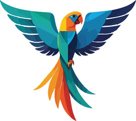 Parrot Illustration vector design, Parrot logo, icon Design © Sabbir Digital