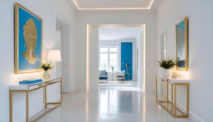 Photo interior modern design room 3d illustration