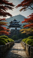 Karatsu-jo Castle in Saga, Japan.