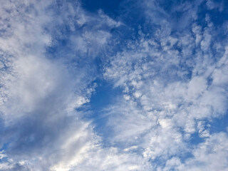 Blue sky with white clouds