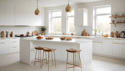 Fototapeta premium Photo interior modern design room 3d illustration