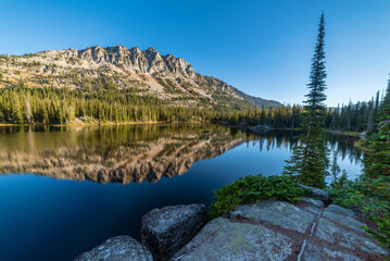 Calm Waters And Mountain Reflections