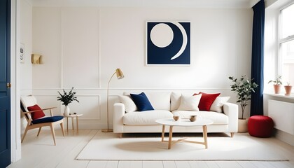 Photo interior modern design room 3d illustration