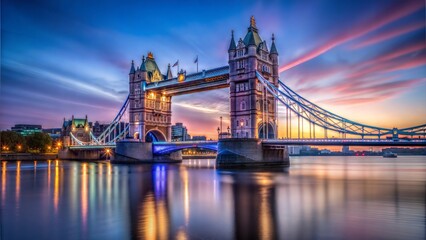 Obraz premium Tower Bridge London Scenic Twilight Landscape