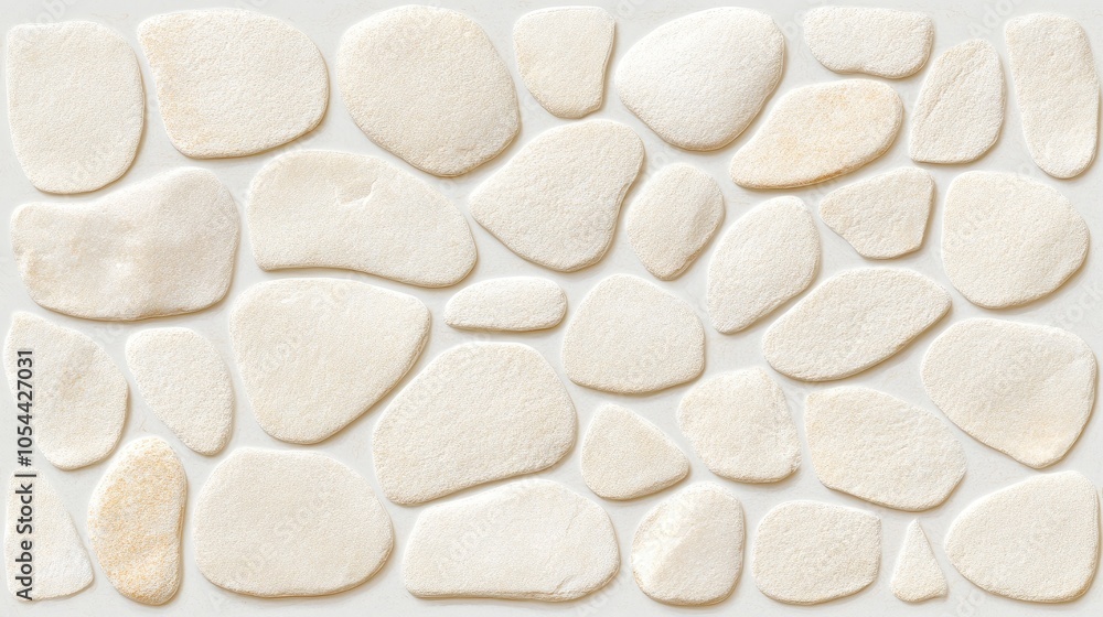 Poster aerial view of unaged rice grains, showcasing their unique textures and subtle variations in color a