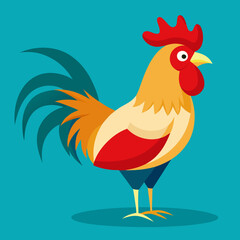 rooster and hen