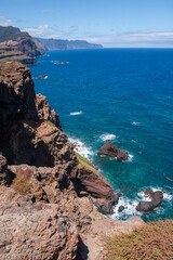Landscape at Vulcao Penha de Aquia, Madeira, Portugal