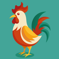 hen with eggs