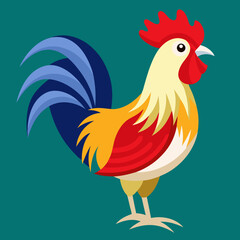 rooster isolated