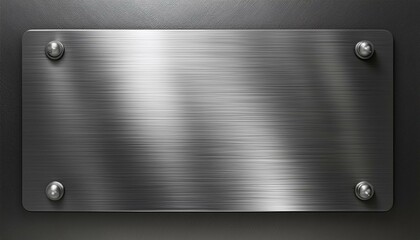 brushed metal plate