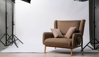 chair soft chair director s chair sofa photo studio equipment white cyclorama