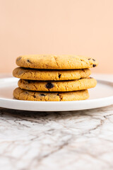 Homemade chocolate chip cookies