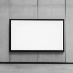 現代的なインテリアデザインのためのミニマルでモダンな白いスクリーン