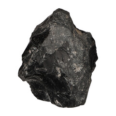 Obraz premium Closeup of a colourful mineral stone under the lights, isolated on a white background