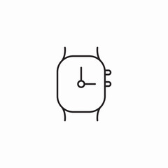 clock watch icon sign vector